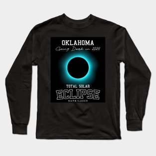 2024 Total Solar Eclipse Oklahoma USA Path of Totality Tees Long Sleeve T-Shirt